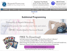 Tablet Screenshot of hypnotictunes.com